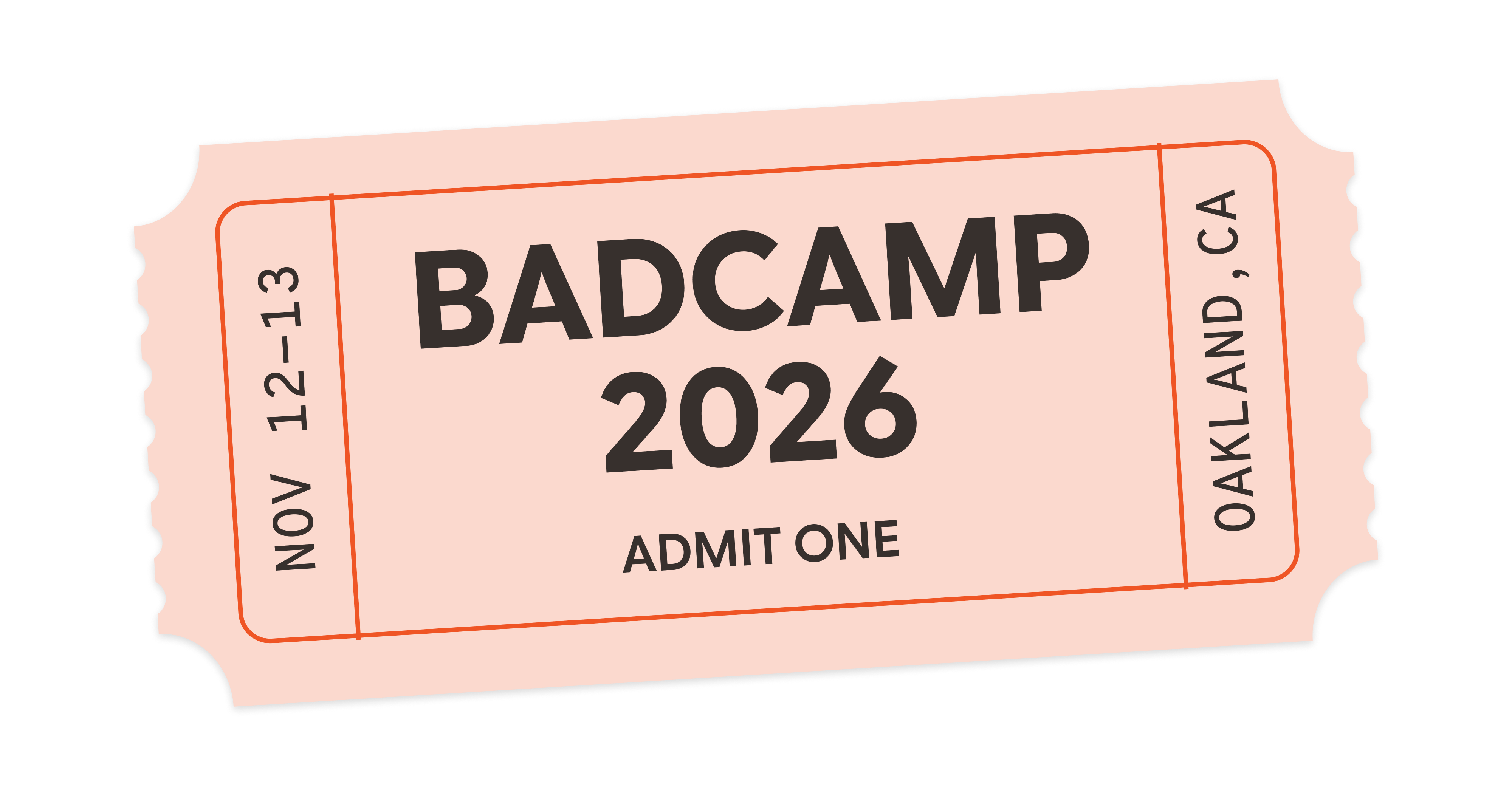 A carnival ticket with the event date.