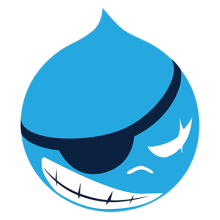 BADCamp.org logo with Drupal drop